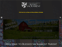 Tablet Screenshot of blsacrament.org